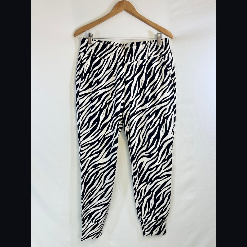Cabi Zebra Print Joggers - Size M